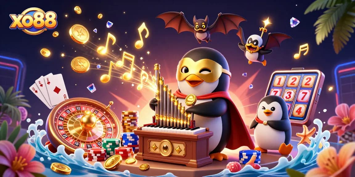 Experience thrilling wins with xo88 featuring animated casino characters and vibrant game elements.