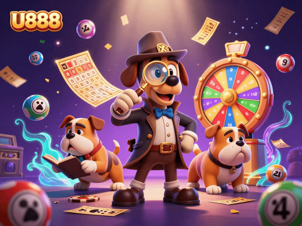 Join the adventure with U888 as a detective bloodhound uncovers hidden treasures in dynamic gameplay.