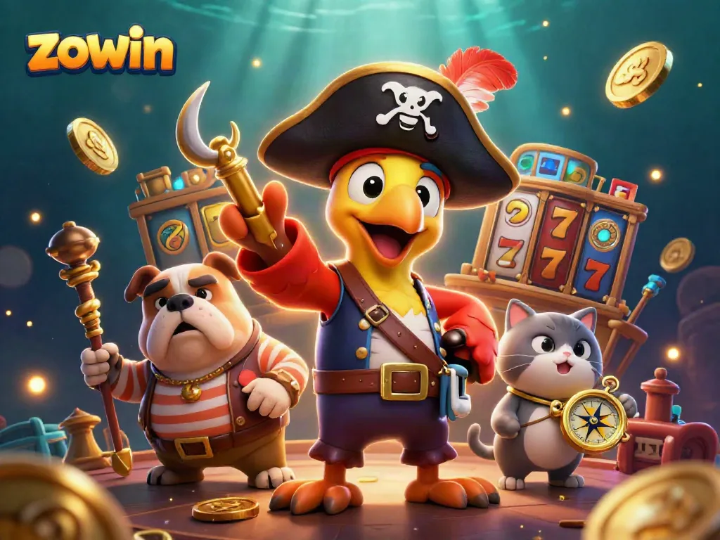 Join the adventure at Zowin with your favorite pirate characters at an exhilarating casino!
