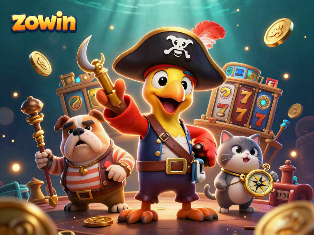 Join the adventure at Zowin with your favorite pirate characters at an exhilarating casino!