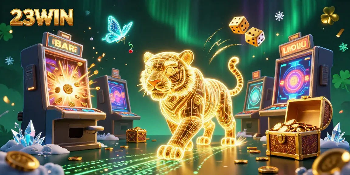 Experience 23WIN's captivating casino adventure with dynamic 3D elements and rich visuals.