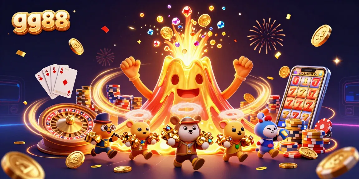 Experience exciting wins with gg88 at our vibrant casino scene featuring themed characters and rich gaming elements.