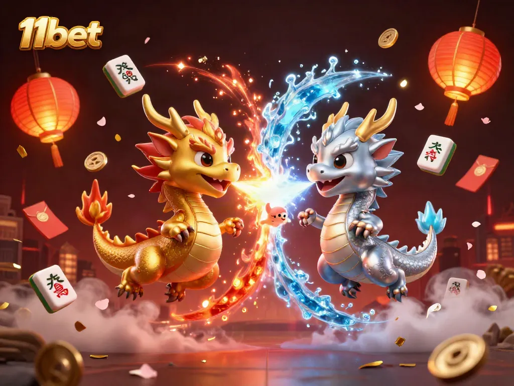 Engage with 11bet's thrilling atmosphere of dragons and vibrant casino elements.
