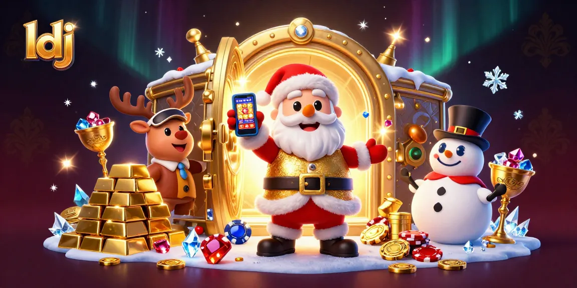 Experience jackpot excitement with ldj casino as Santa and friends explore treasures.