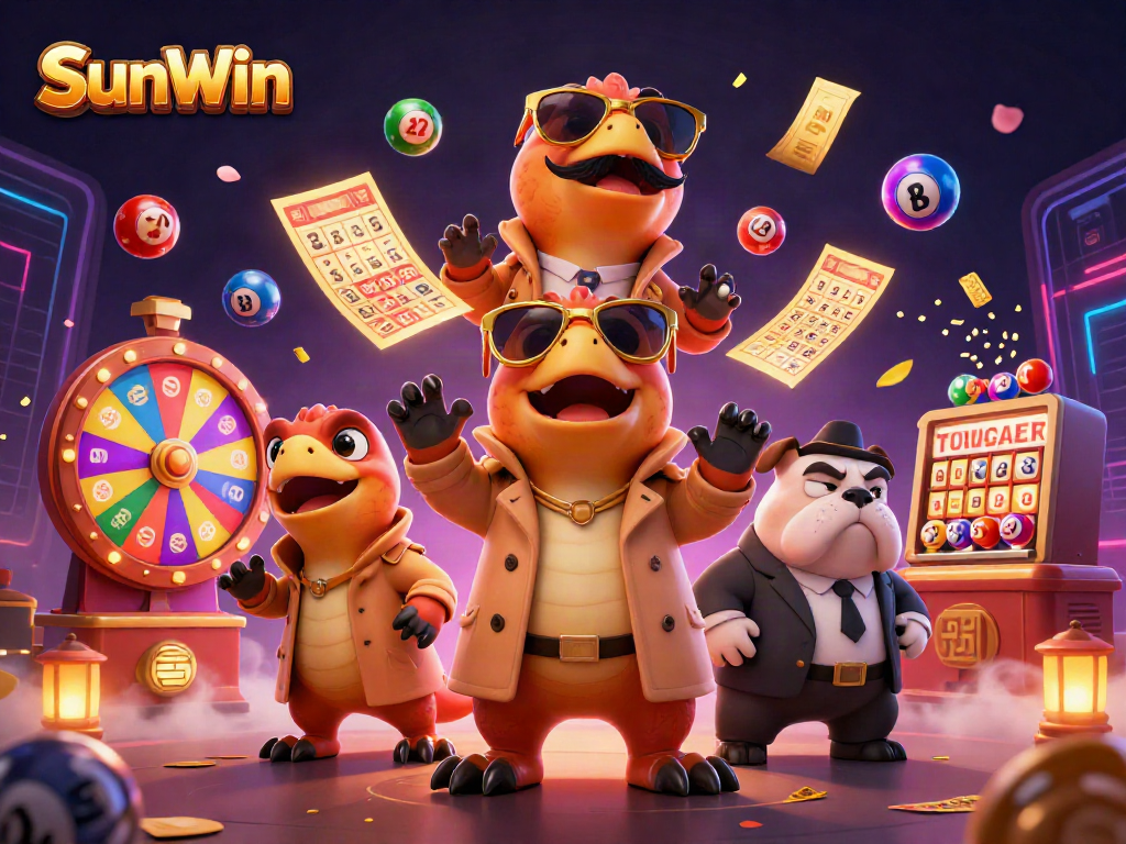 Engage with SunWin's exciting gaming scene featuring raptors in disguise at a VIP casino.