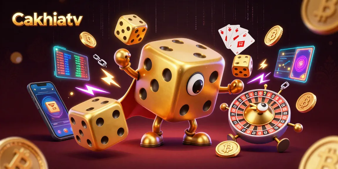 Experience high-stakes gaming with Cakhiatv's vibrant 3D characters and dynamic casino elements.