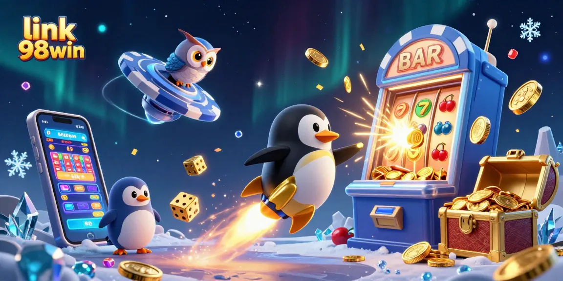 Experience the thrill at link 98win, where golden penguins and jackpots come alive in a vibrant casino universe.