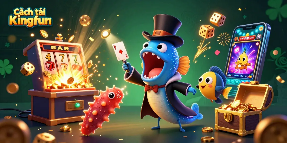Cách tải Kingfun to enjoy thrilling casino gaming with vibrant characters and dynamic elements