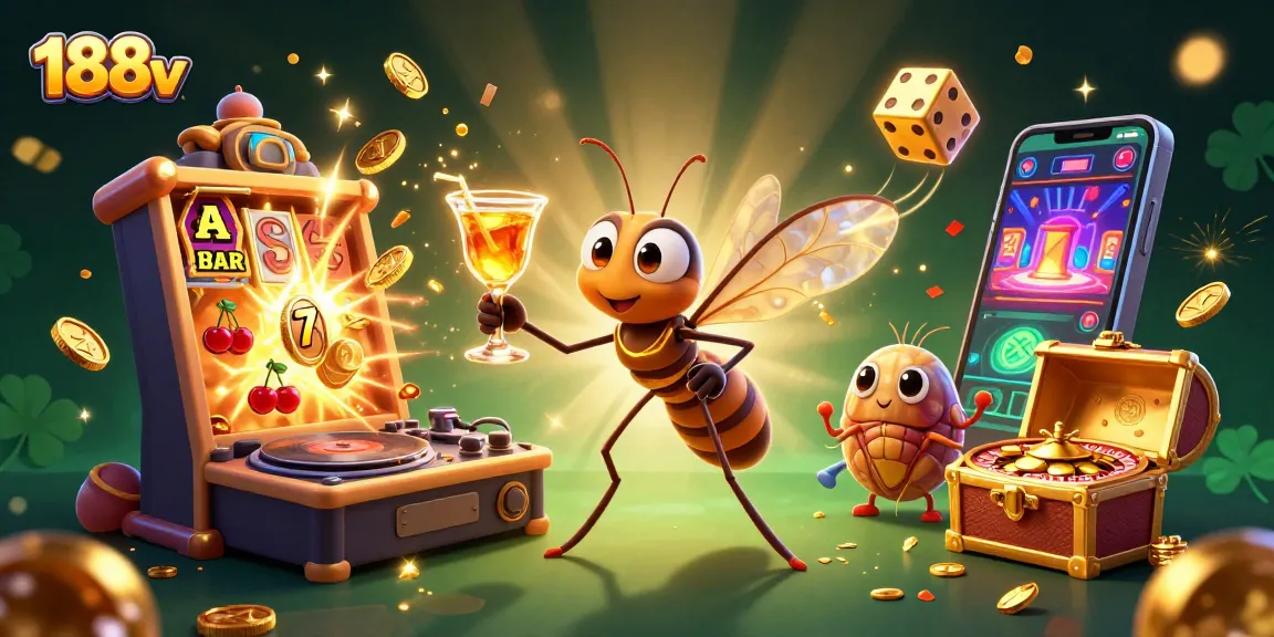 Engage with thrilling casino adventures at 188v featuring a dynamic 3D mascot and vibrant game elements.