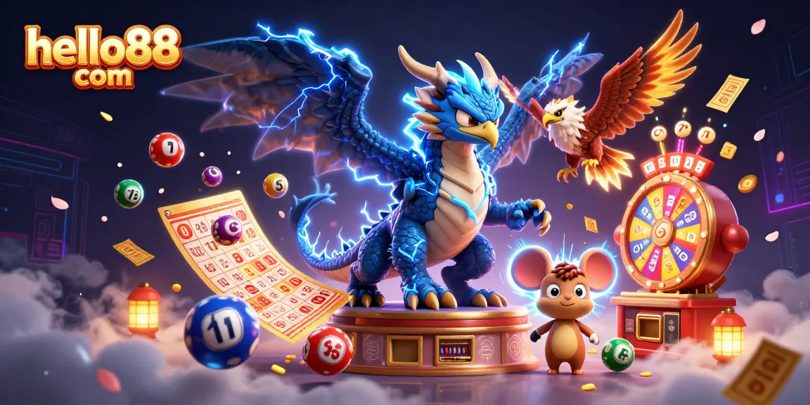 Engage with hello88 com's thrilling environment, where vibrant lottery balls and dynamic gaming elements ignite excitement.