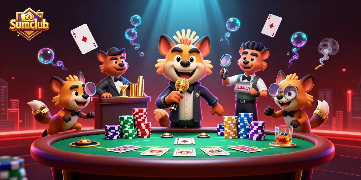 Enjoy the vibrant atmosphere of sumclub, where hyenas run a lively casino with humor and excitement.