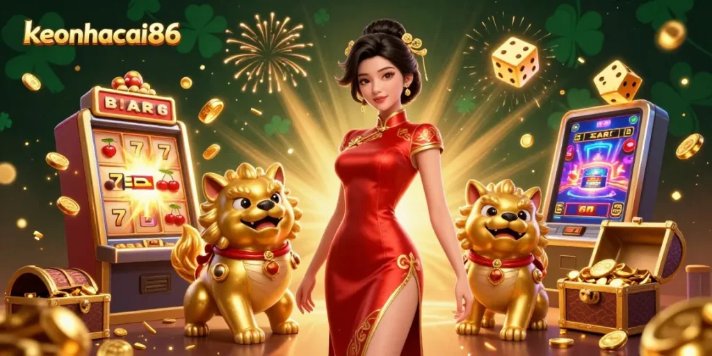 Experience the excitement of keonhacai86 with Asian elegance and dynamic casino visuals.