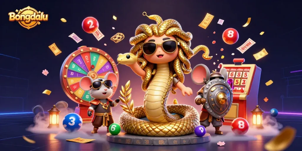 Bongdalu captures excitement with colorful sports betting elements and dynamic winnings illustration.