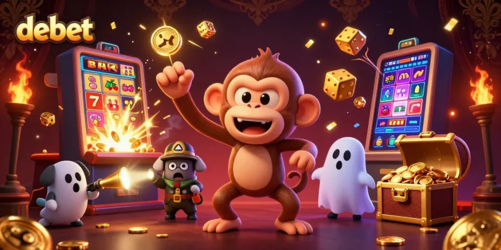 Experience the captivating world of debet, where golden coins and thrilling gameplay collide in a haunted casino.